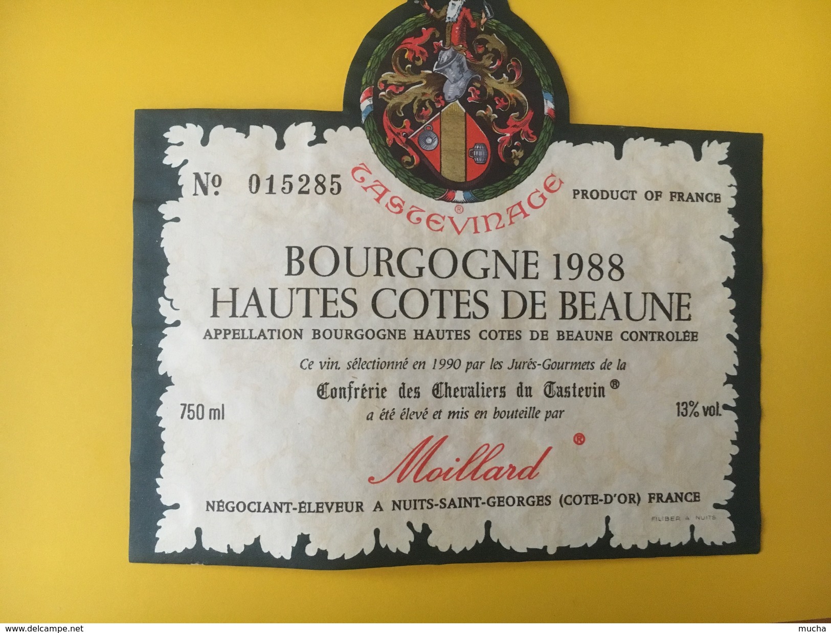 4694 - Bourgogne 1988 Hautes Côtes De Beaune Moillard - Bourgogne