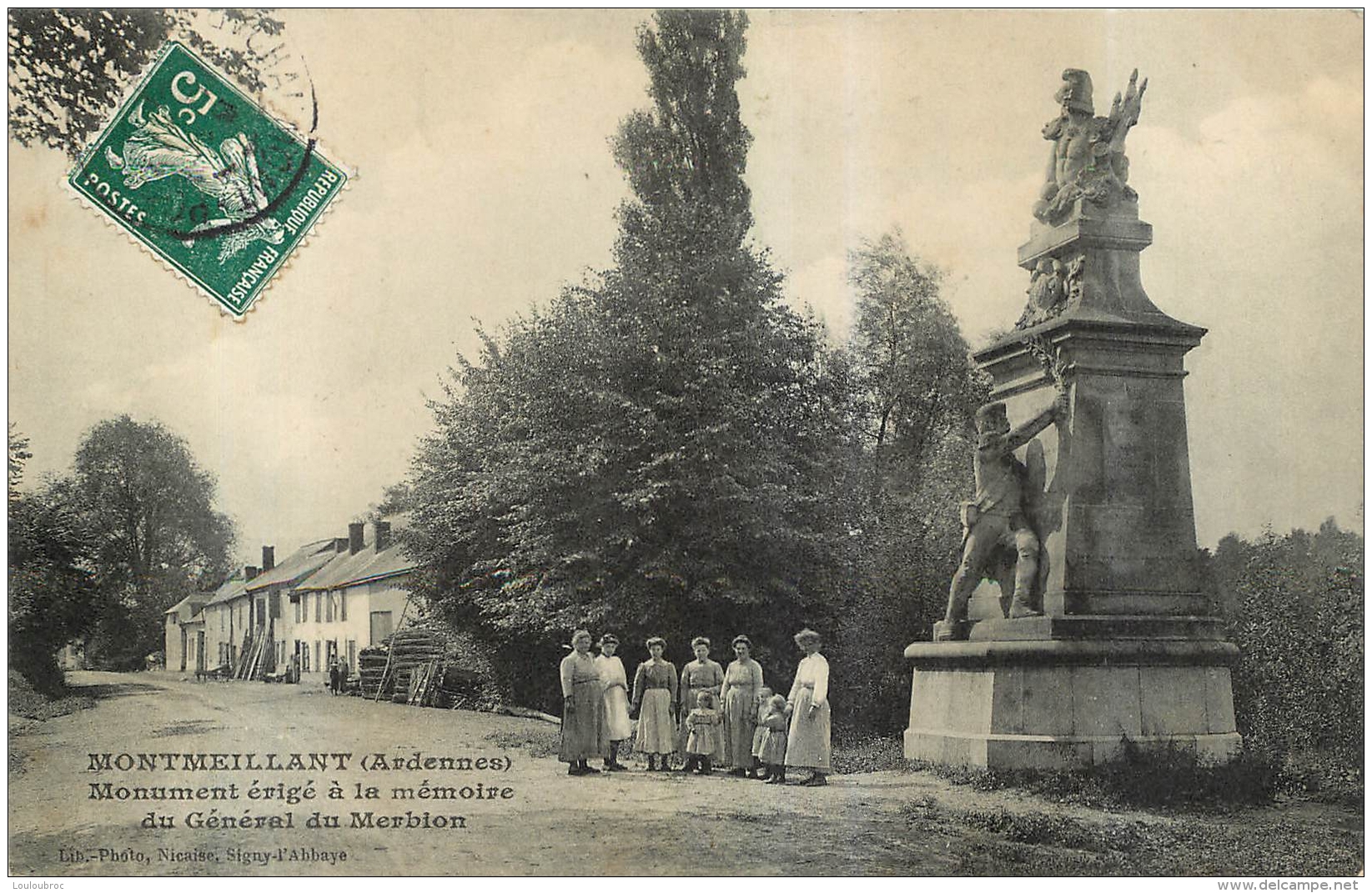 MONTMEILLANT MONUMENT ERIGE A LA MEMOIRE DU GENERAL DU MERBION - Autres & Non Classés