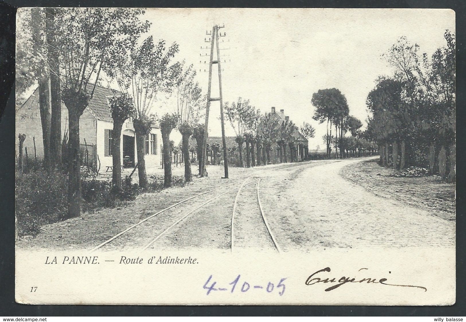 +++ CPA - DE PANNE - Route D'Adinkerke  // - De Panne