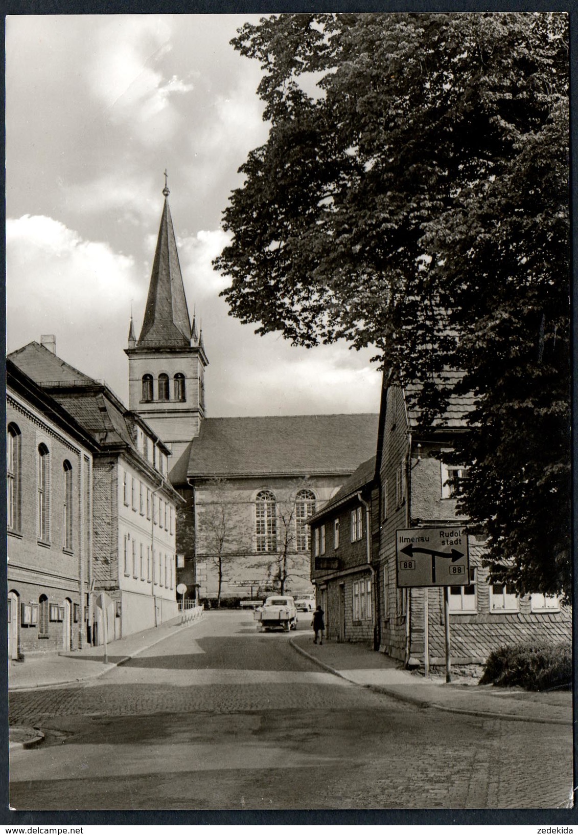 A5689 - Alte Ansichtskarte - Gehren - Blick Zur Kirche - Auslese  TOP - Gehren