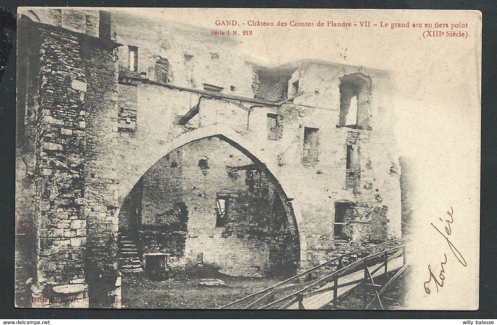 +++ CPA - GENT - GAND - Château Des Comtes De Flandre - Grand Arc En Tiers Point - Albert Sugg Série 1 N° 213  // - Gent