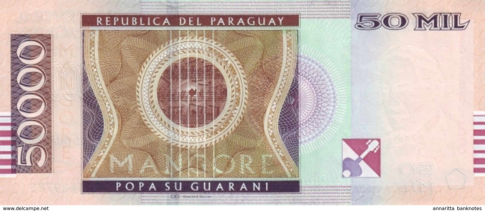 PARAGUAY 50000 GUARANIES 2011 P-232c UNC [PY853b] - Paraguay