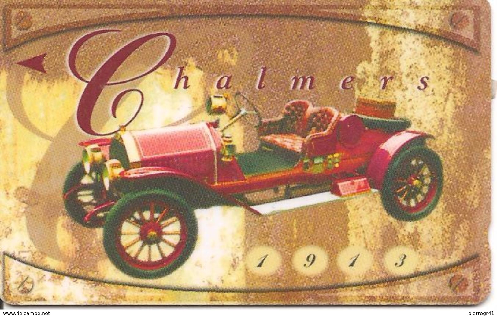 CARTE-MAGNETIQUE-SINGAPOUR-VOITURE CHALMERS-1913-TBE - Voitures