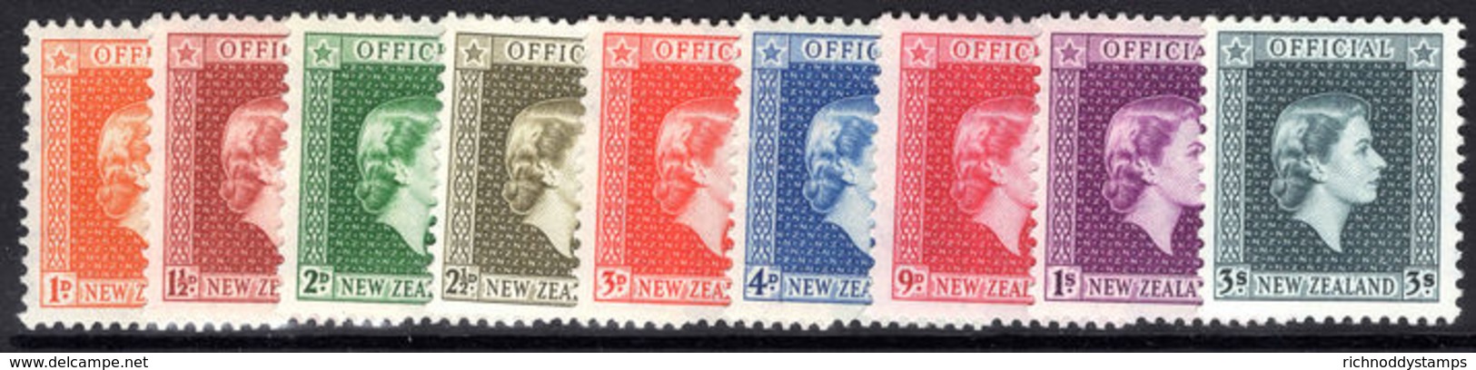 New Zealand 1954-63 Officials Set Unmounted Mint. - Unused Stamps