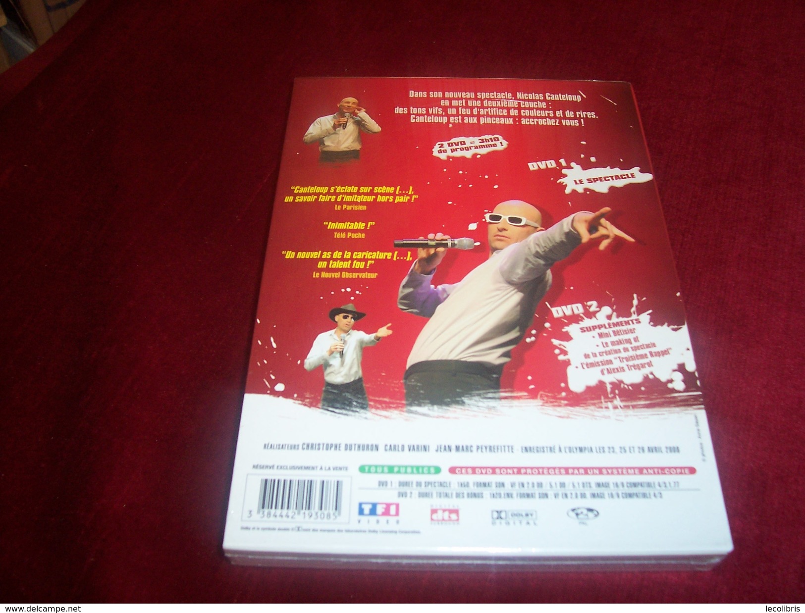 NICOLAS CANTELOUP 2em COUCHE  DOUBLE DVD NEUF SOUS CELOPHANE - Concert & Music