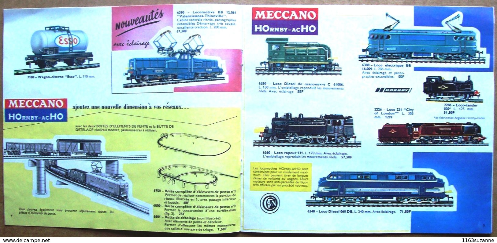 Catalogue 1963 Avec Tarifs : TRAINS MECCANO HOrnby-acHO - Français