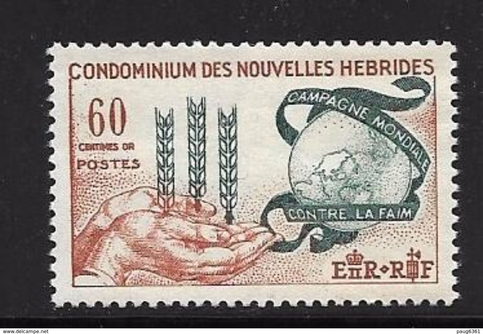 NOUVELLES HEBRIDES 1963 CAMPAGNE MONDIALE CONTRE LA FAIM  YVERT N°197  NEUF MNH** - Ongebruikt