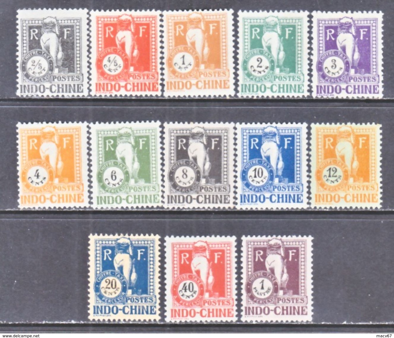 FRENCH  INDOCHINA  J 31-43    * - Postage Due