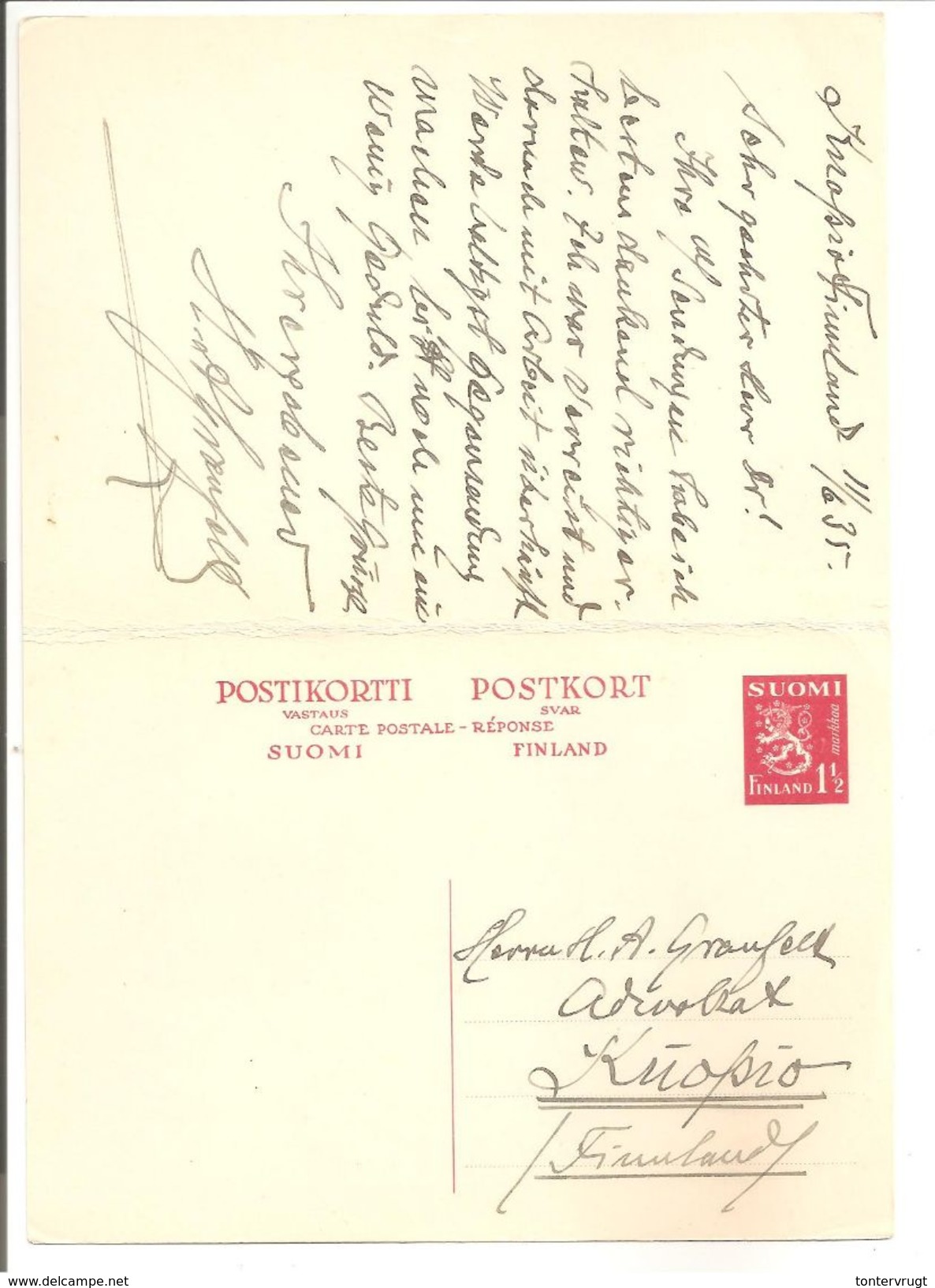 Finland. Postikortti Postkort Michel 71 Norma 67 - Postal Stationery