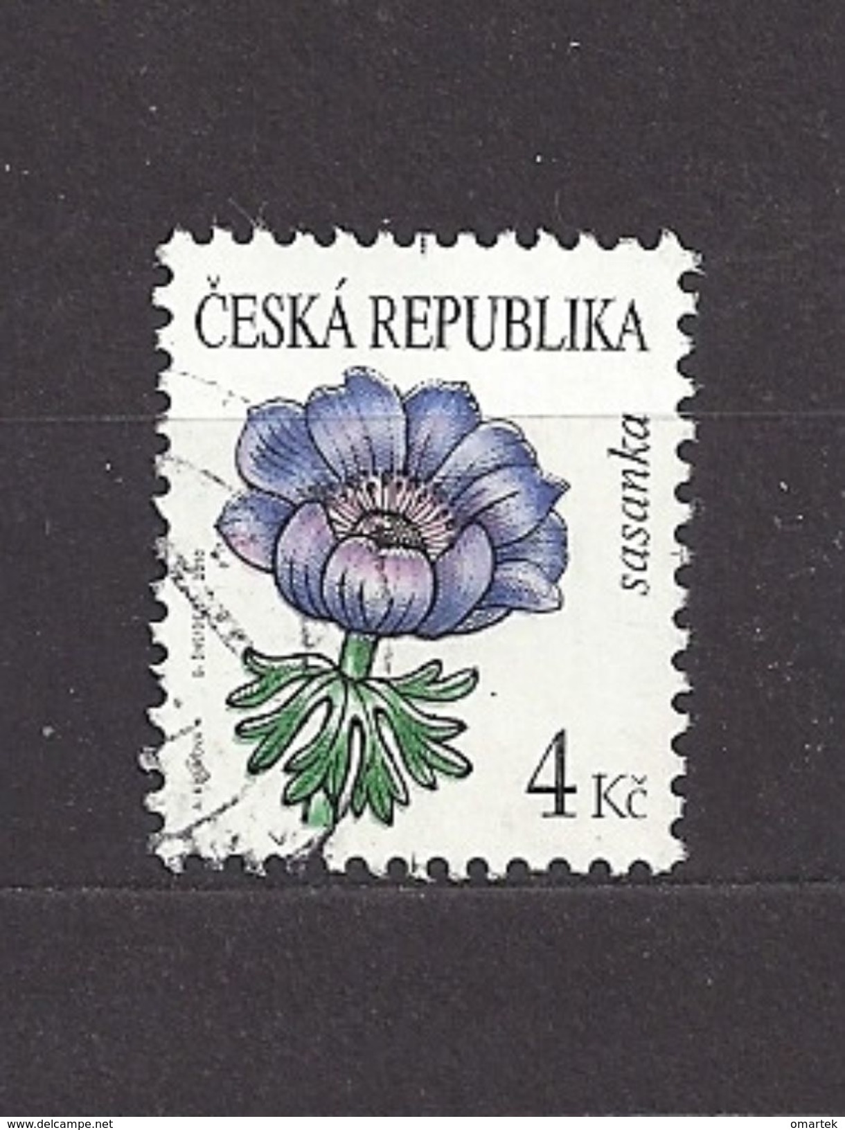 Czech Republic  Tschechische Republik 2010 ⊙ Mi  651 Sc 3467 Flowers: Anemone. C.4 - Used Stamps