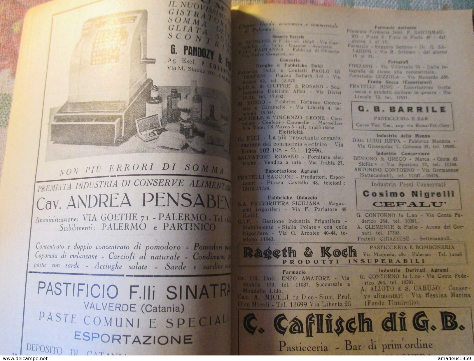 Orario Generale Di  Sicilia 1949 - Europa