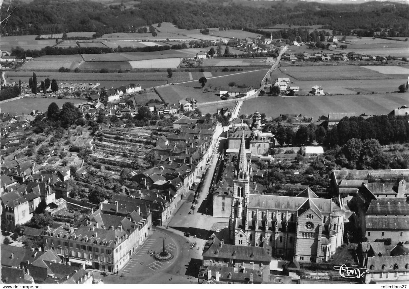 64-OLORON-SAINTE-MARIE- QUARTIER NOTRE DAME VUE AERIENNE - Oloron Sainte Marie