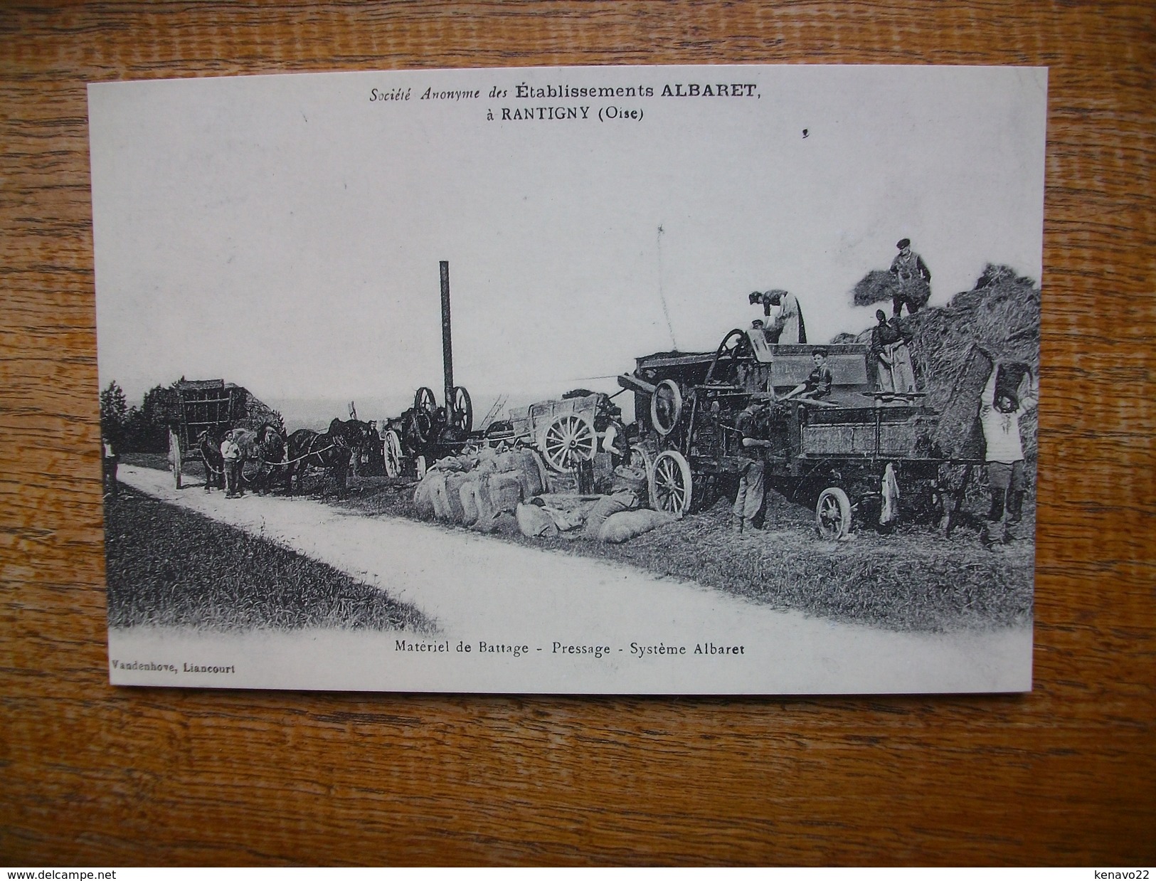 Réédition , Rantigny , établissement Albaret , Matériel De Battage , Pressage " Carte Avec Belle Animation " - Rantigny