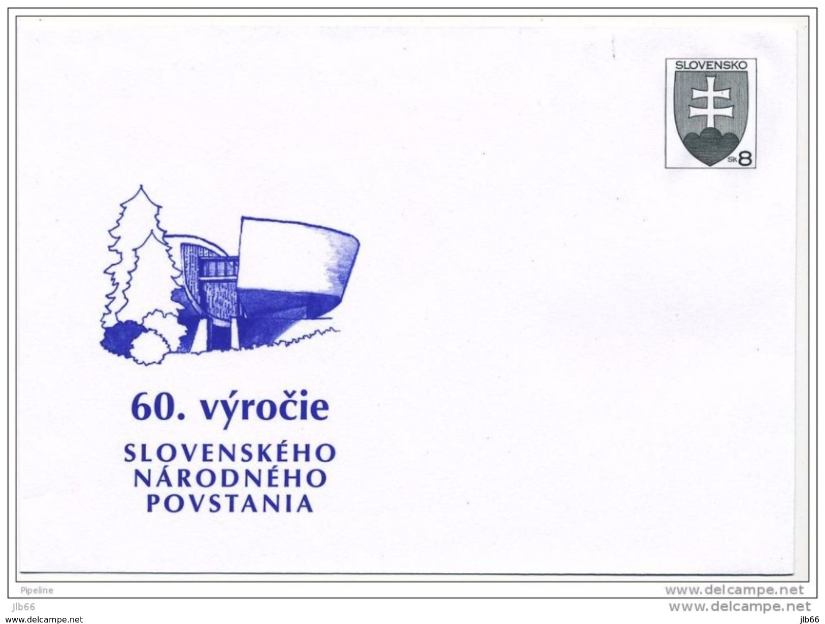 Slovaquie 2004 COB 69 Mi U 57 60 Ans De L'insurection Nationale Slovaque De 1944 - Covers