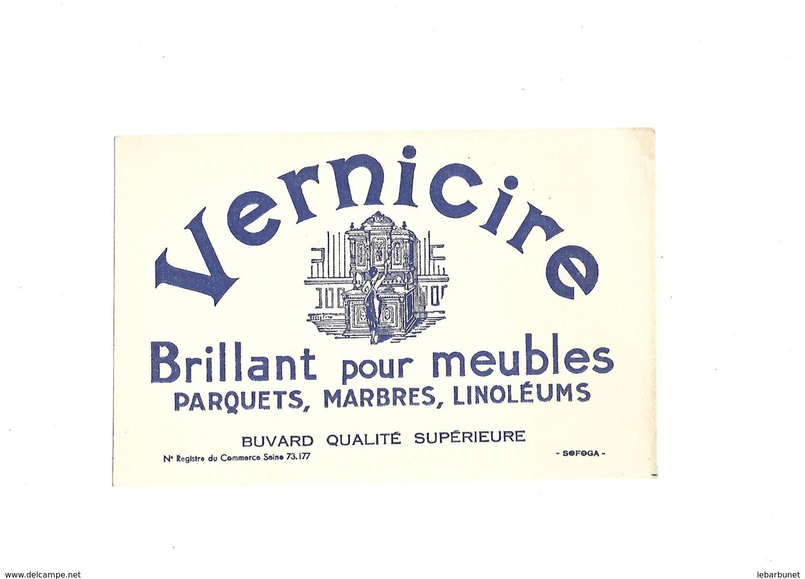 Buvard  Cire Vernicire Brillant Pour Meubles - C