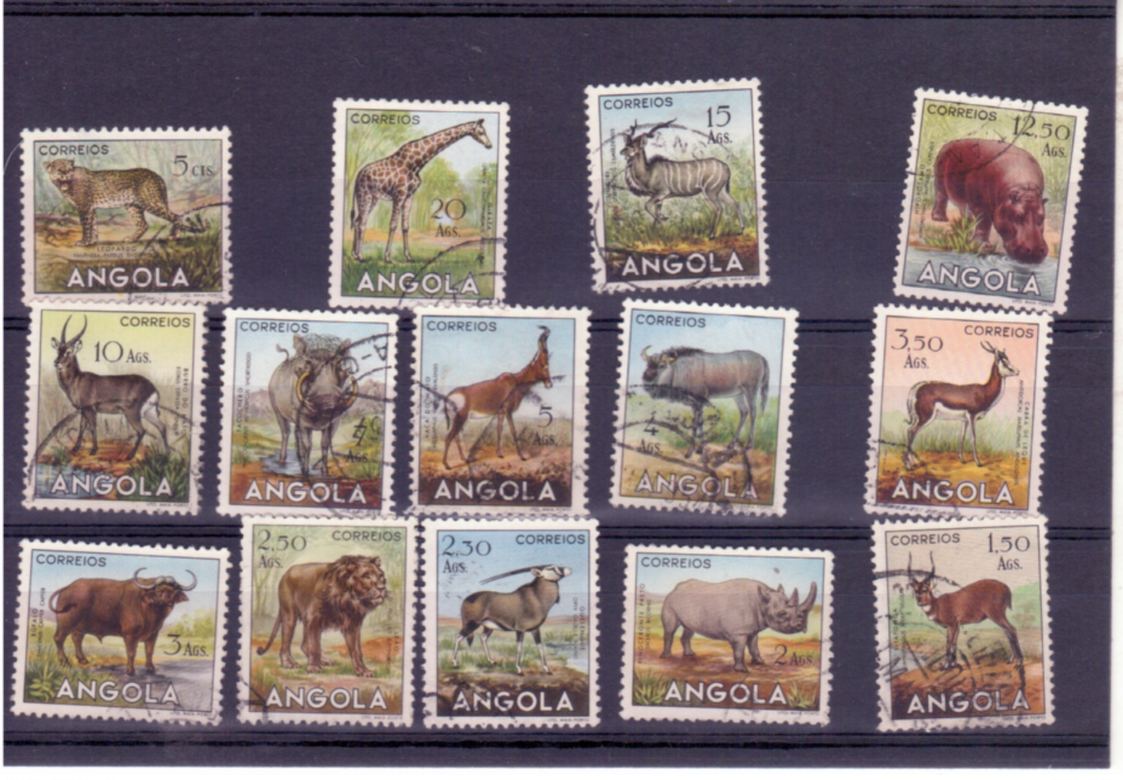 1953  Fauna 20v  Used  F665/6 - Angola