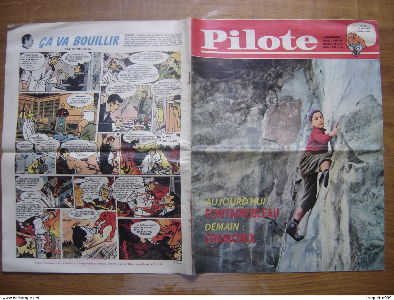 1961 PILOTE 84 Pilotorama CITE DU VATICAN Fontainebleau Chamonix Escalade - Pilote