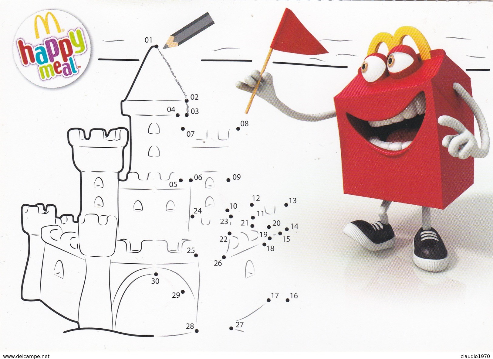 CARTOLINA PUBBLICITARIA - MCDONALD'S - HAPPY MEAL - McDonald's