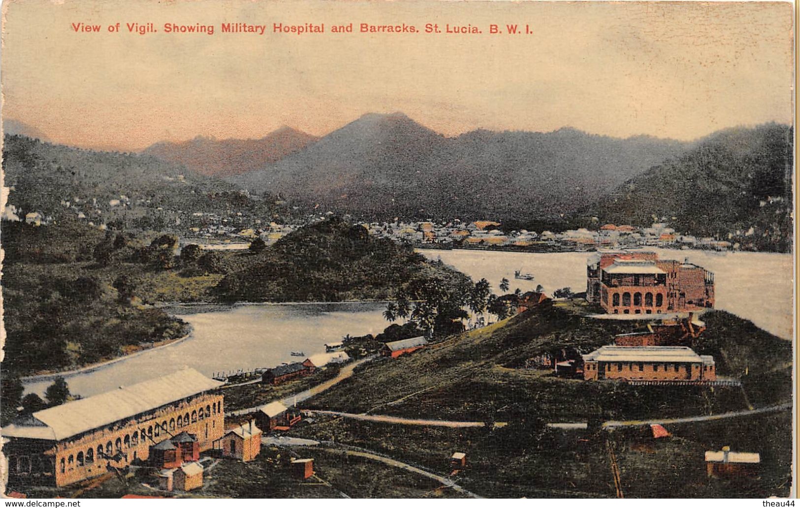 ¤¤  -  SAINTE-LUCIE   -  View Of Vigil - Showing Military Hospital And Barracks     -  ¤¤ - Sainte-Lucie