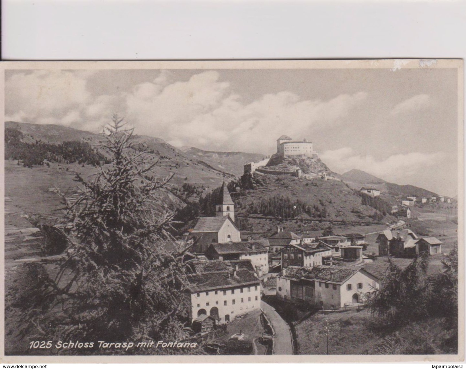 Suisse > GR Grisons Schloss Tarasp Mit Fontana - Tarasp