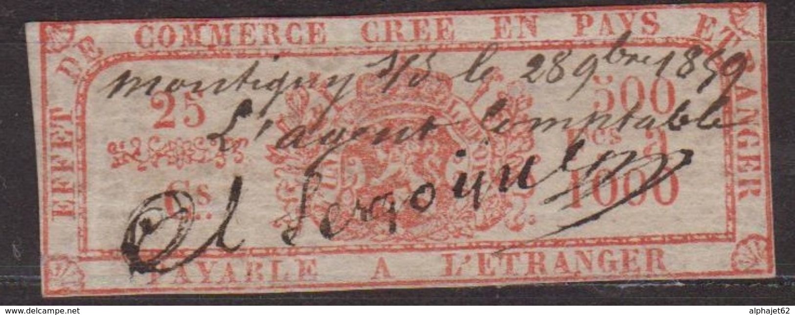 Belgique - 1898 - Effet De Commerce - 500 Francs à 1000 - Sellos