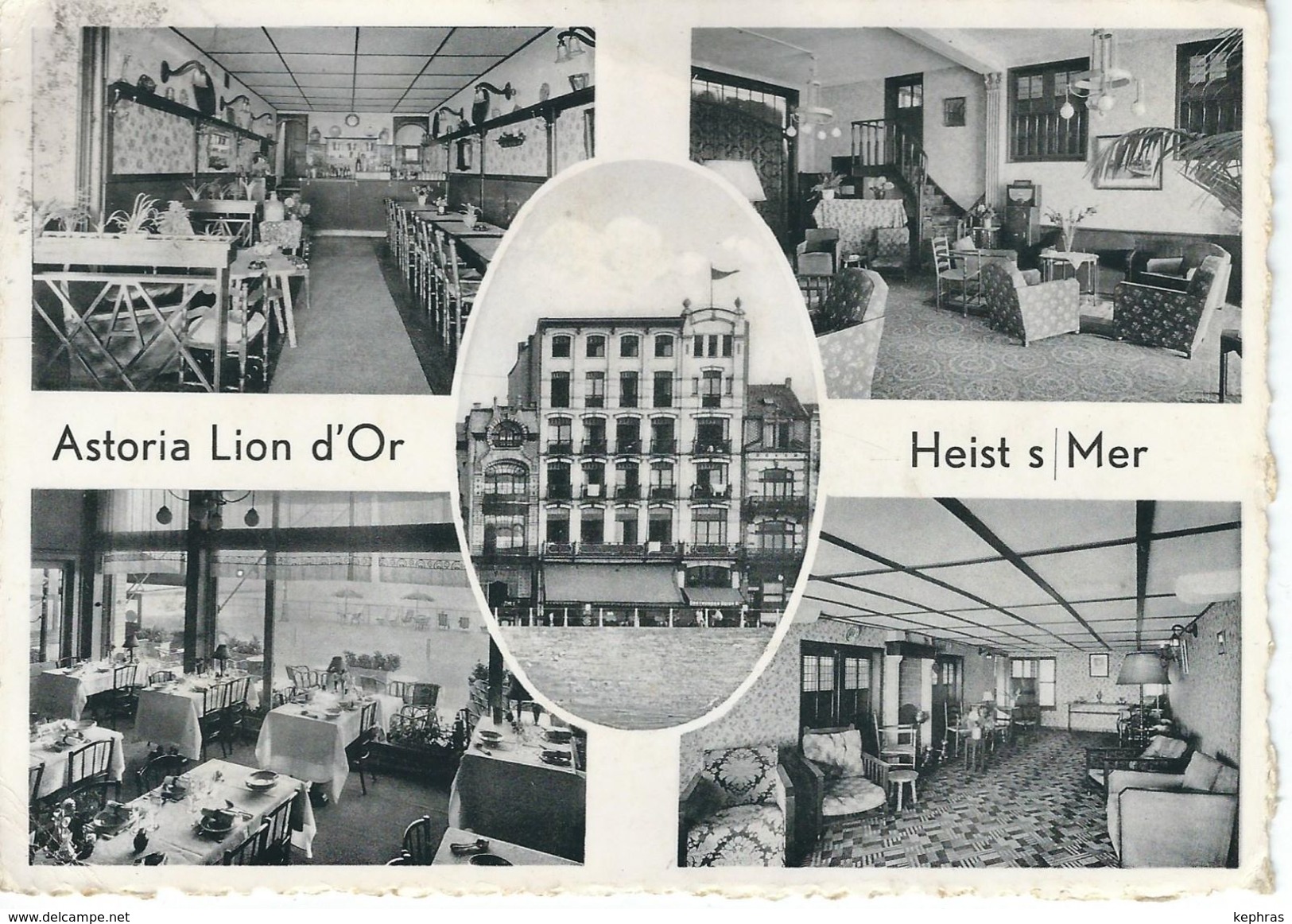 HEIST S/MER : Bar Restaurant Lion D'Or - RARE CPSM - Cachet De La Poste 1951 - Heist