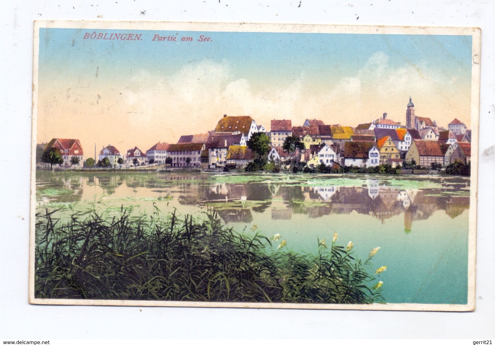 7030 BÖBLINGEN, Partie Am See, 1918 - Böblingen