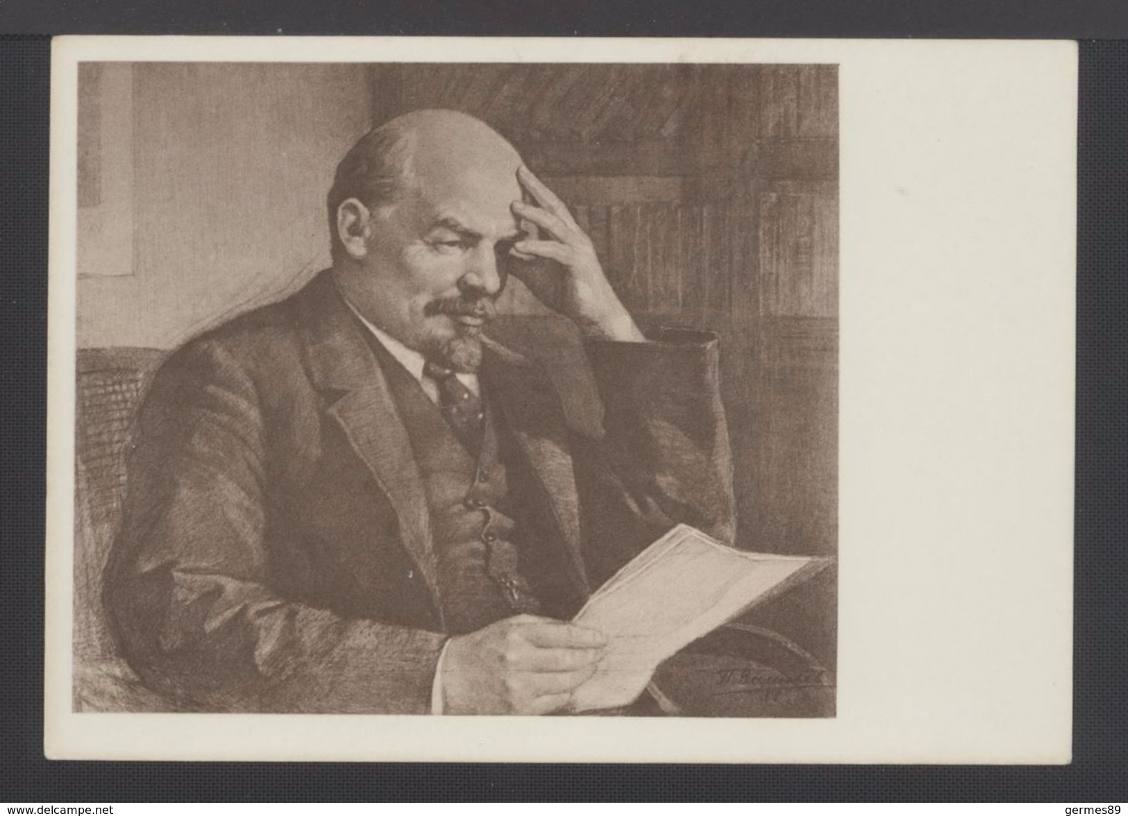 1969. USSR. Postcard. V.I. Lenin. P. Vasiliev. XI-1005. - Personajes Históricos