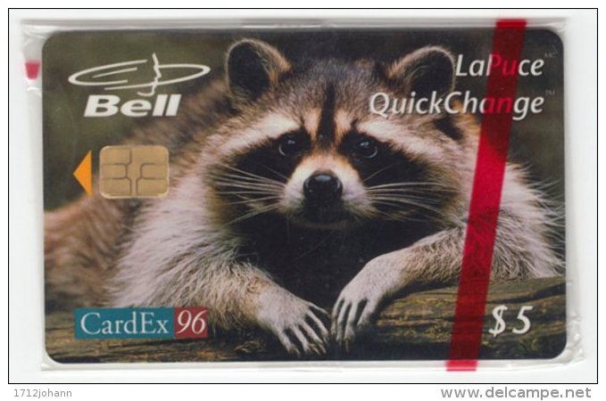 CANADA A-327 Chip Bell - Animal, Racoon - In Blister - Canada