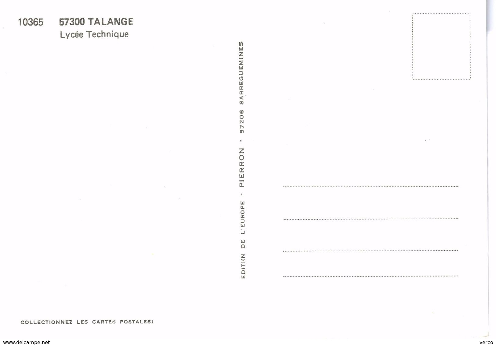 Carte Postale Ancienne De TALANGE - Talange
