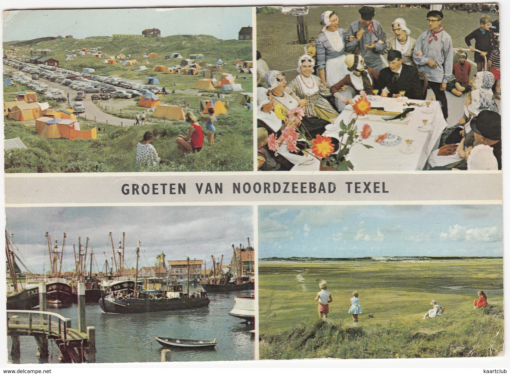 Groeten Van Noordzeebad Texel - Multiview - Vissersvloot TX 3 & TX 27 , Camping, Tenten, Auto's -  (Nederland/Holland) - Texel