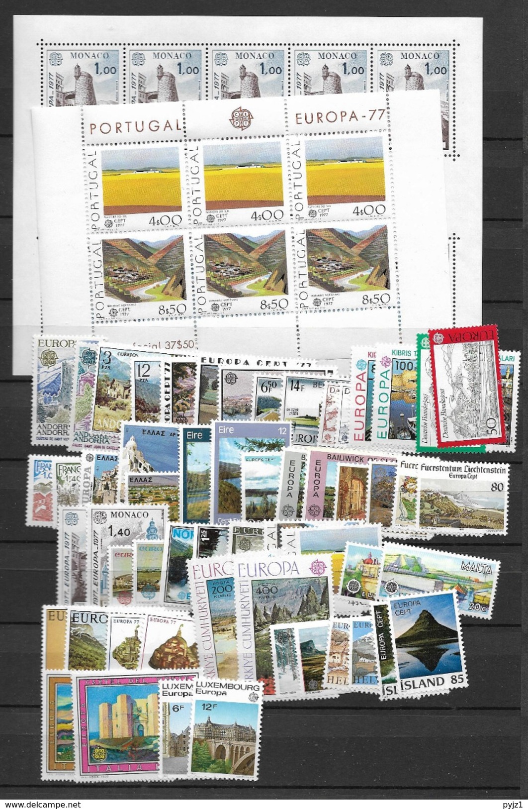 1977 MNH Cept Complete (28 Sets, 2  Block) Postfris** - Komplette Jahrgänge