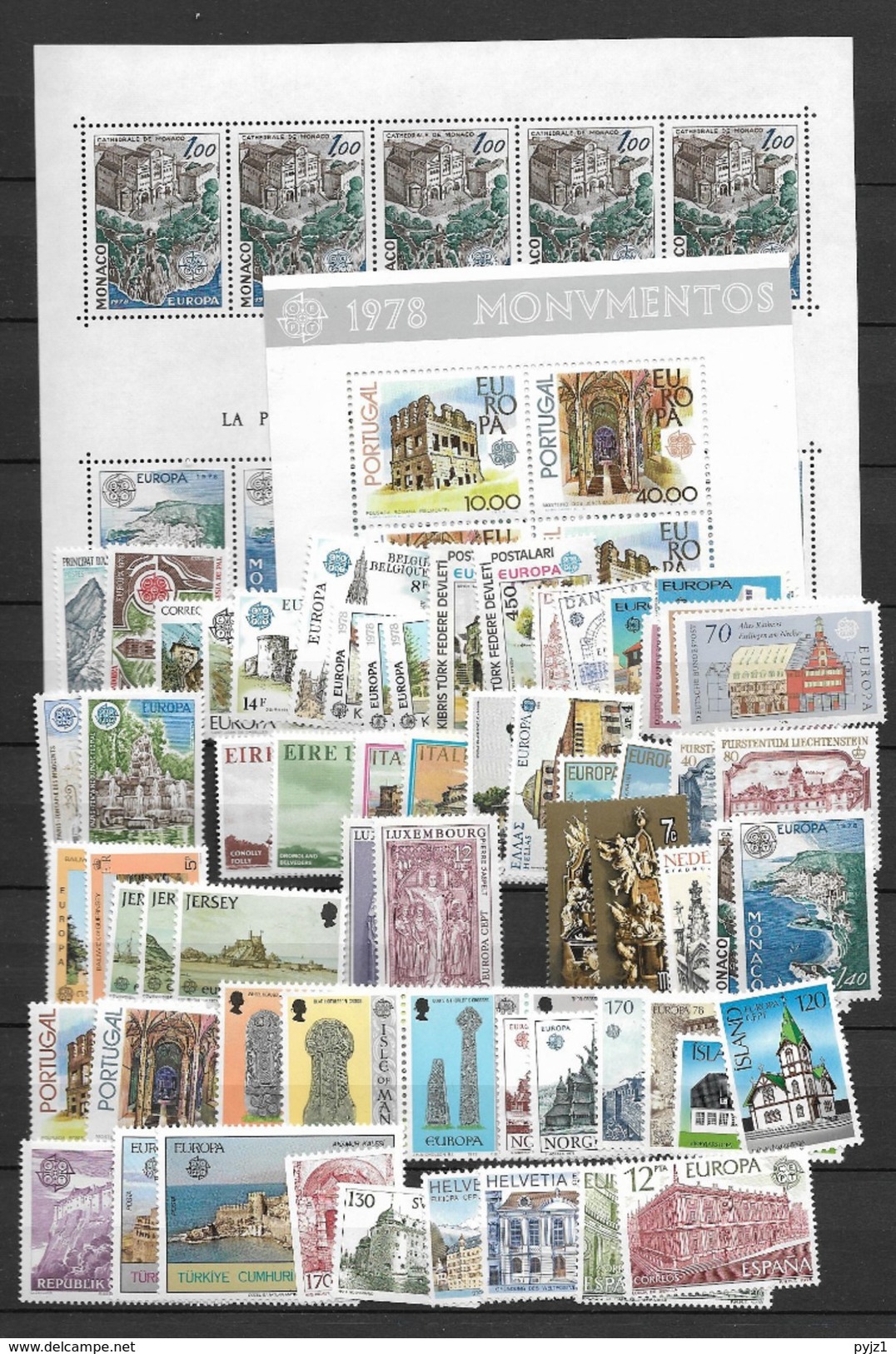 1978 MNH Cept Complete (30 Sets, 2  Block) Postfris** - Annate Complete