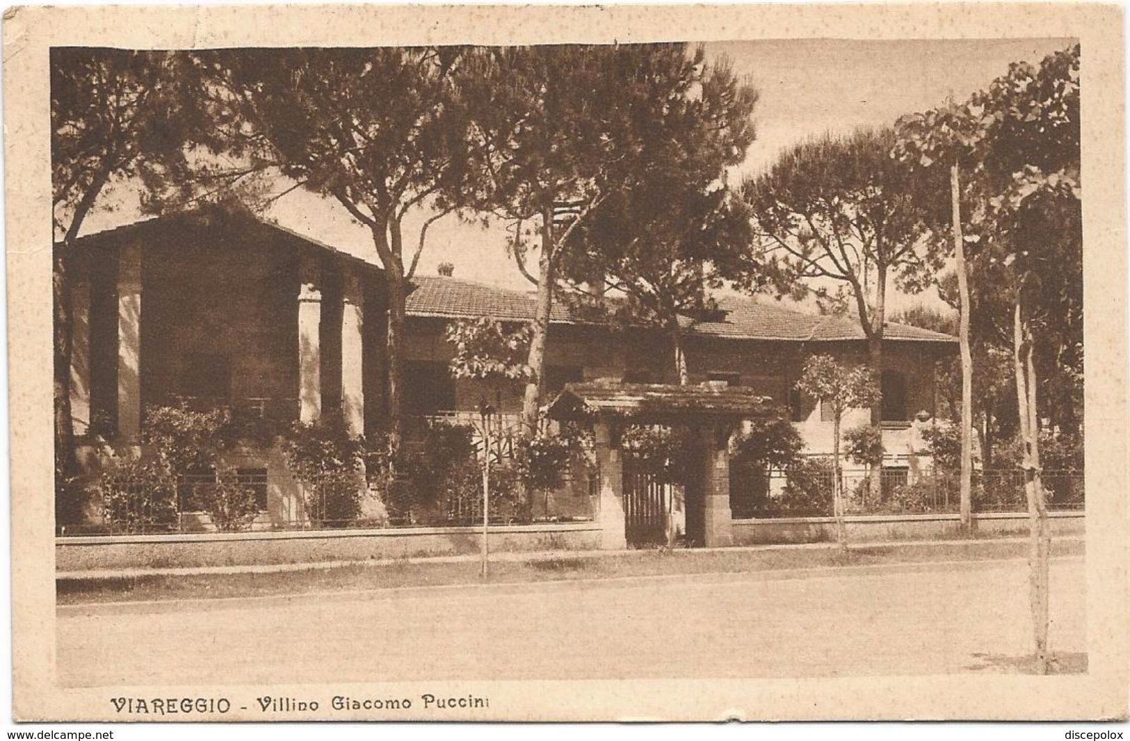 Z3686 Viareggio (Lucca) - Villino Giacomo Puccini / Viaggiata 1929 - Viareggio