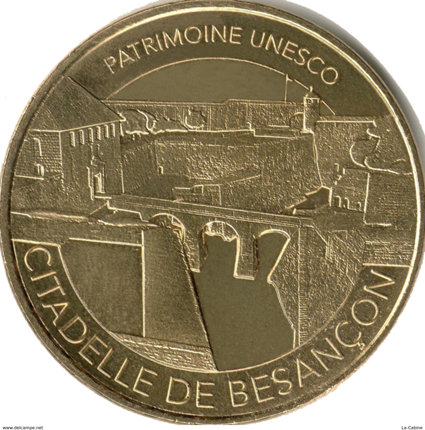 25 DOUBS CITADELLE DE BESANÇON N°7 PATRIMOINE UNESCO MÉDAILLE MONNAIE DE PARIS 2017 JETON MEDALS TOKEN COINS - 2017