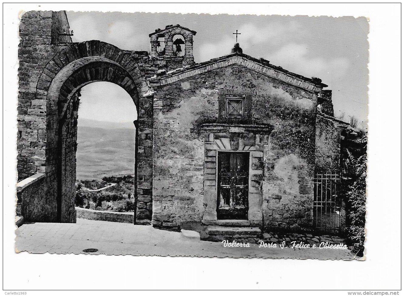 VOLTERRA - PORTA S.FELICE E CHIESETTA VIAGGIATA FG - Pisa