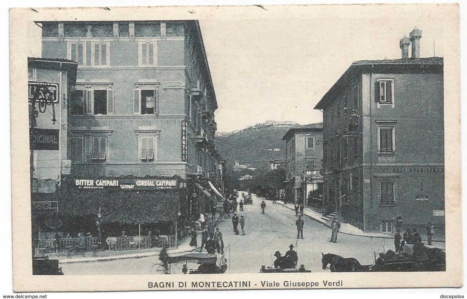 Z3696 Montecatini Terme (Pistoia) - Bagni - Viale Giuseppe Verdi - Annullo Targa Pubblicitario Sigarette Orientali 1929 - Storia Postale