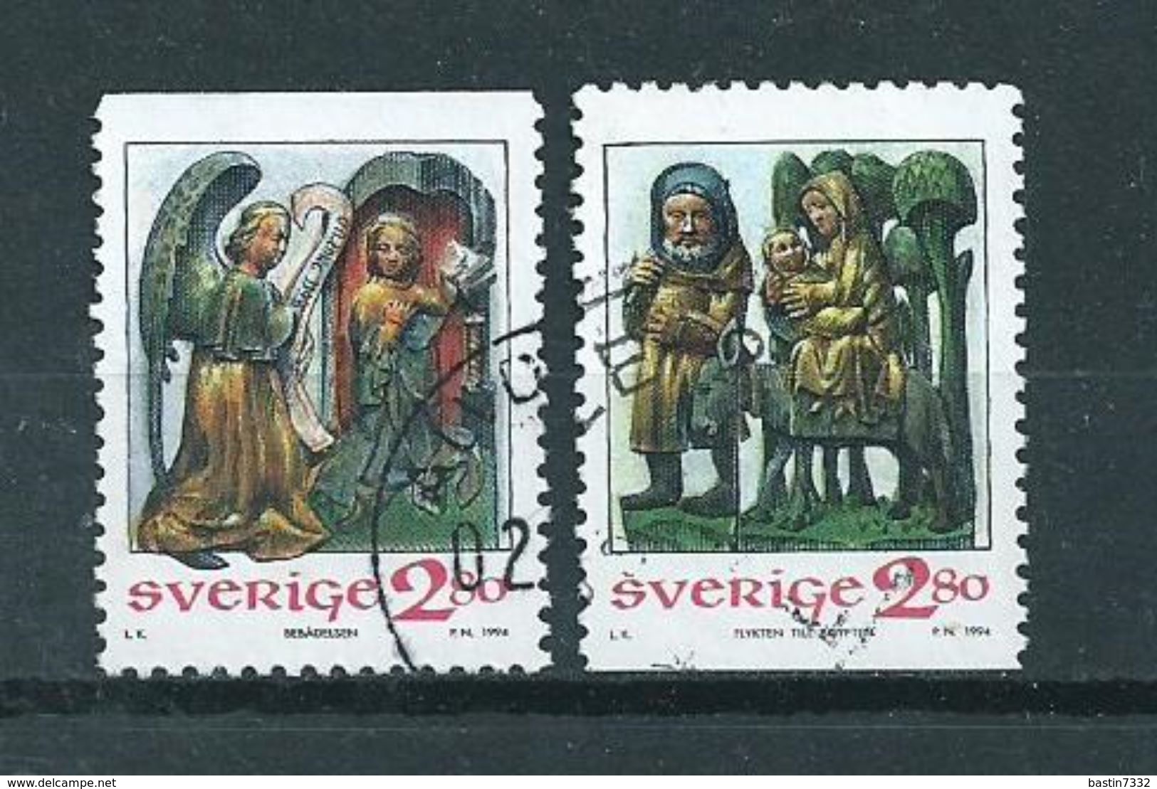 1994 Sweden Complete Set Christmas,kerst,noël,weihnachten Used/gebruikt/oblitere - Gebruikt