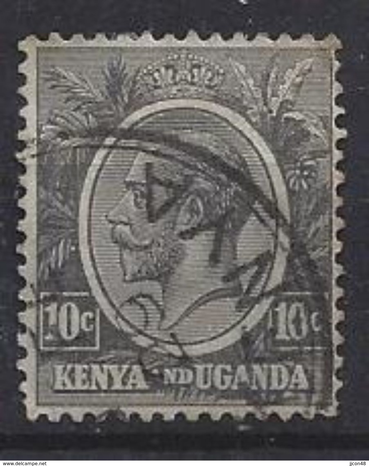 Kenya-Uganda 1922-27  10c (o) - Kenya & Oeganda