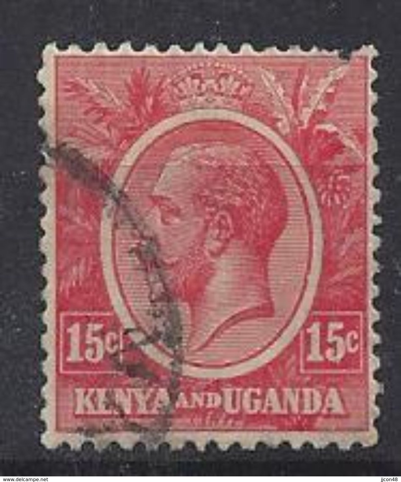 Kenya-Uganda 1922-27  15c (o) - Kenya & Oeganda