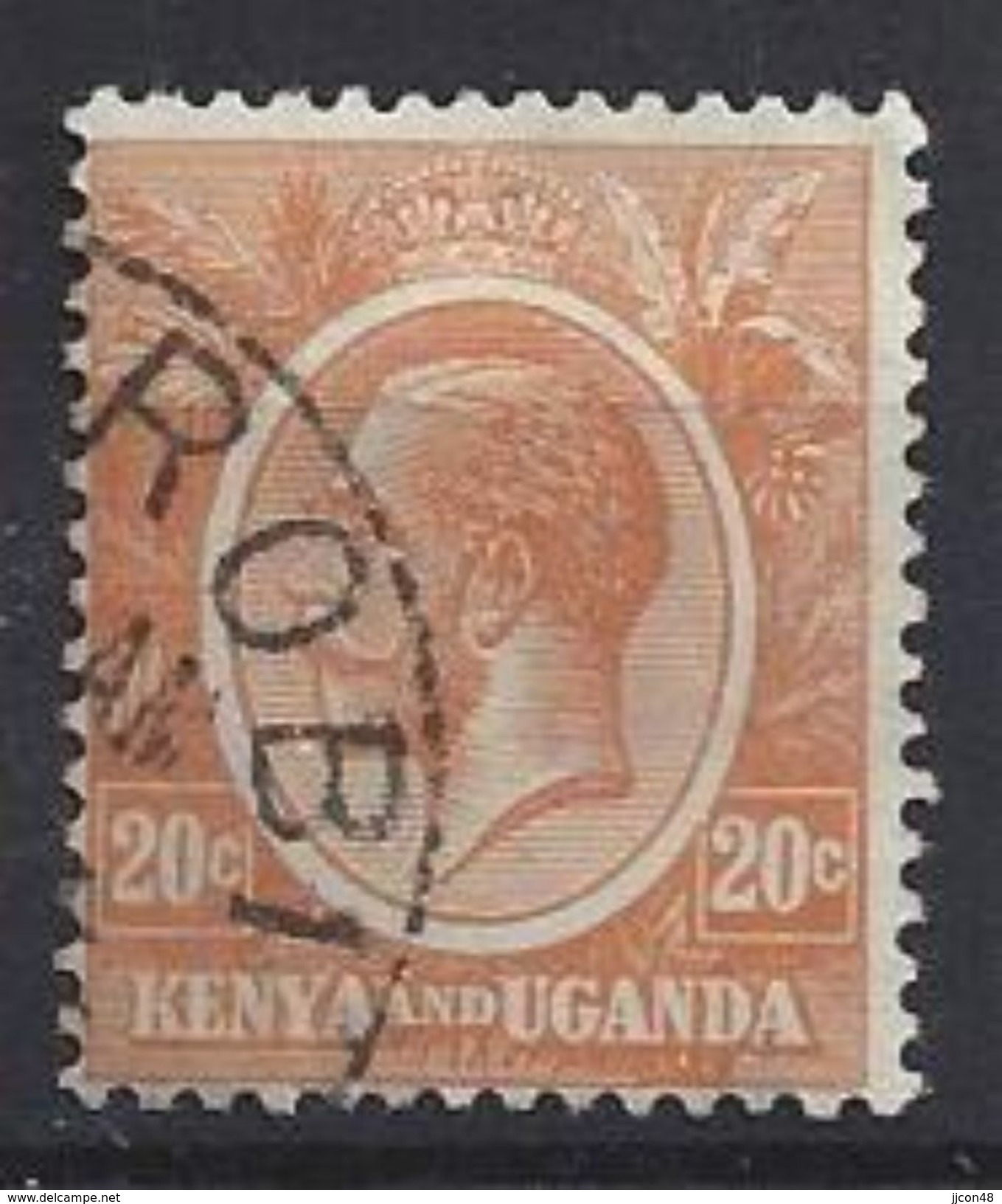 Kenya-Uganda 1922-27  20c (o) - Kenya & Uganda