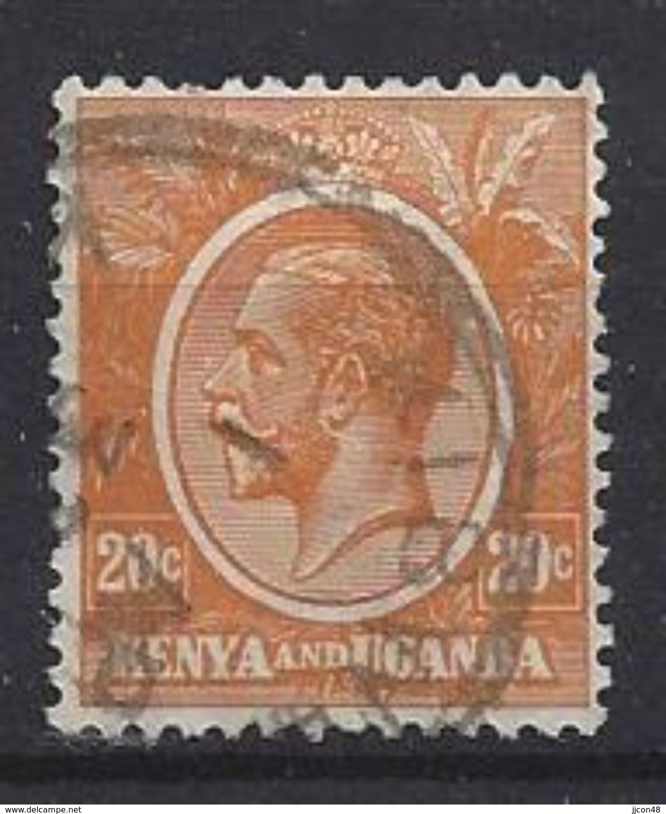 Kenya-Uganda 1922-27  20c (o) - Kenya & Oeganda