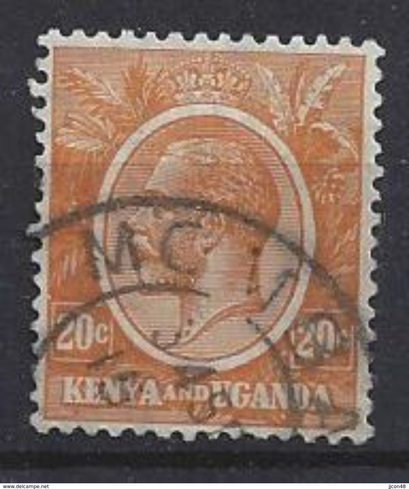 Kenya-Uganda 1922-27  20c (o) - Kenya & Ouganda