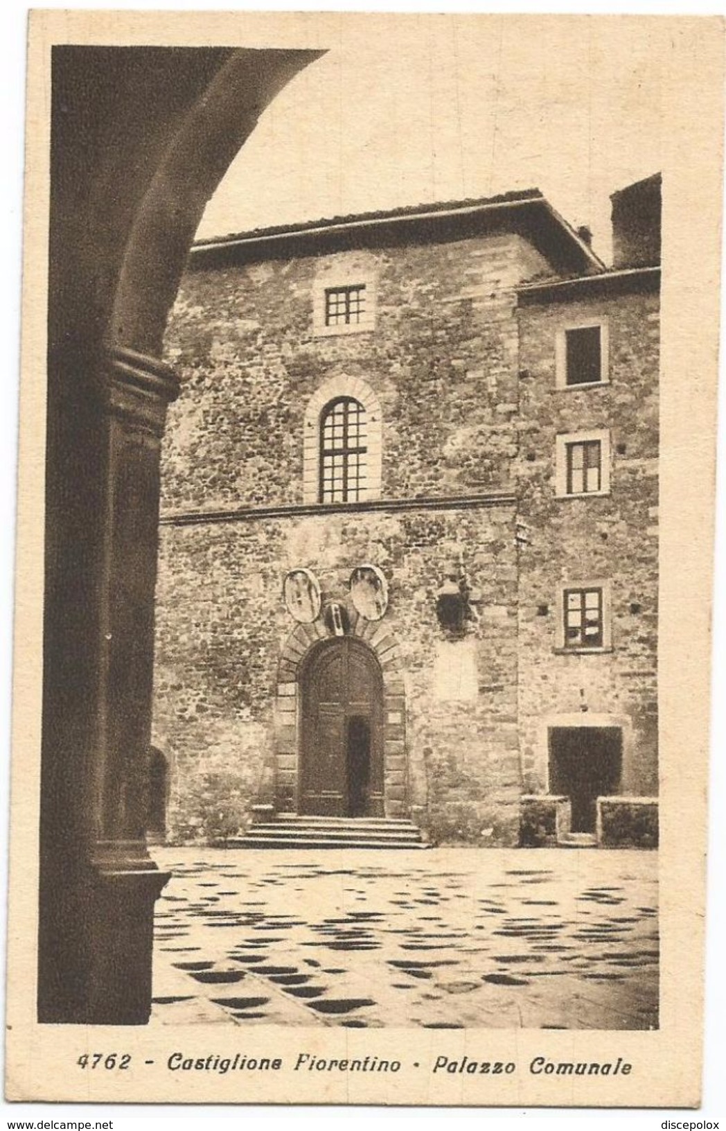 Z3697 Castiglion Fiorentino (Arezzo) - Palazzo Comunale - Municipio / Viaggiata 1929 - Altri & Non Classificati