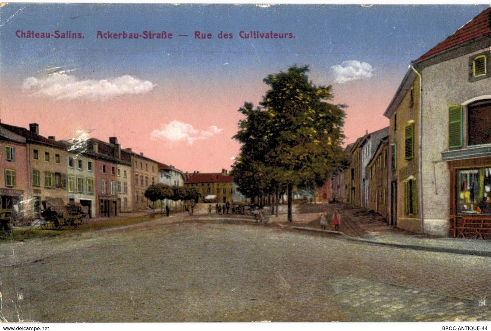 CPA N°5882 - CHATEAU SALINS - ACKERBAU STRASSE - RUE DES CULTIVATEURS - Chateau Salins