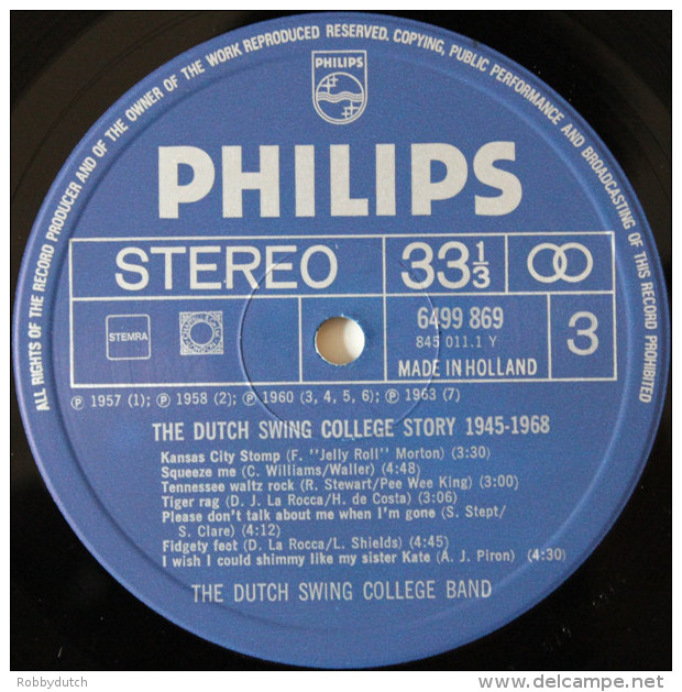 * 2LP *  THE DUTCH SWING COLLEGE STORY 1945-1968 (Holland 1968 EX-!!!)