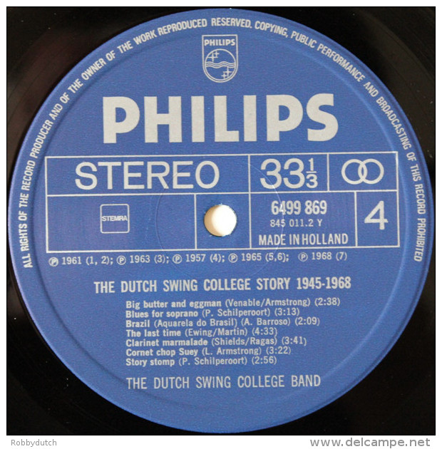 * 2LP *  THE DUTCH SWING COLLEGE STORY 1945-1968 (Holland 1968 EX-!!!)