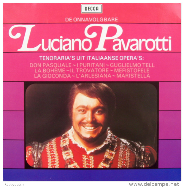 * LP *  DE ONNAVOLGBARE LUCIANO PAVEROTTI (Holland 1979) - Oper & Operette