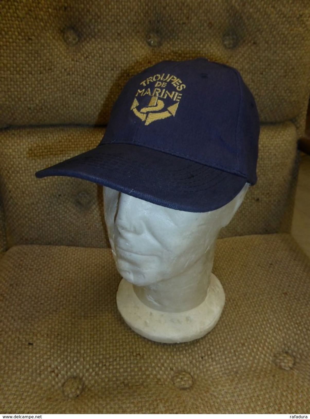 Casquette TROUPES DE MARINE Bleue ( TDM COMMANDO OPERATION DEBARQUEMENT ) - Cascos