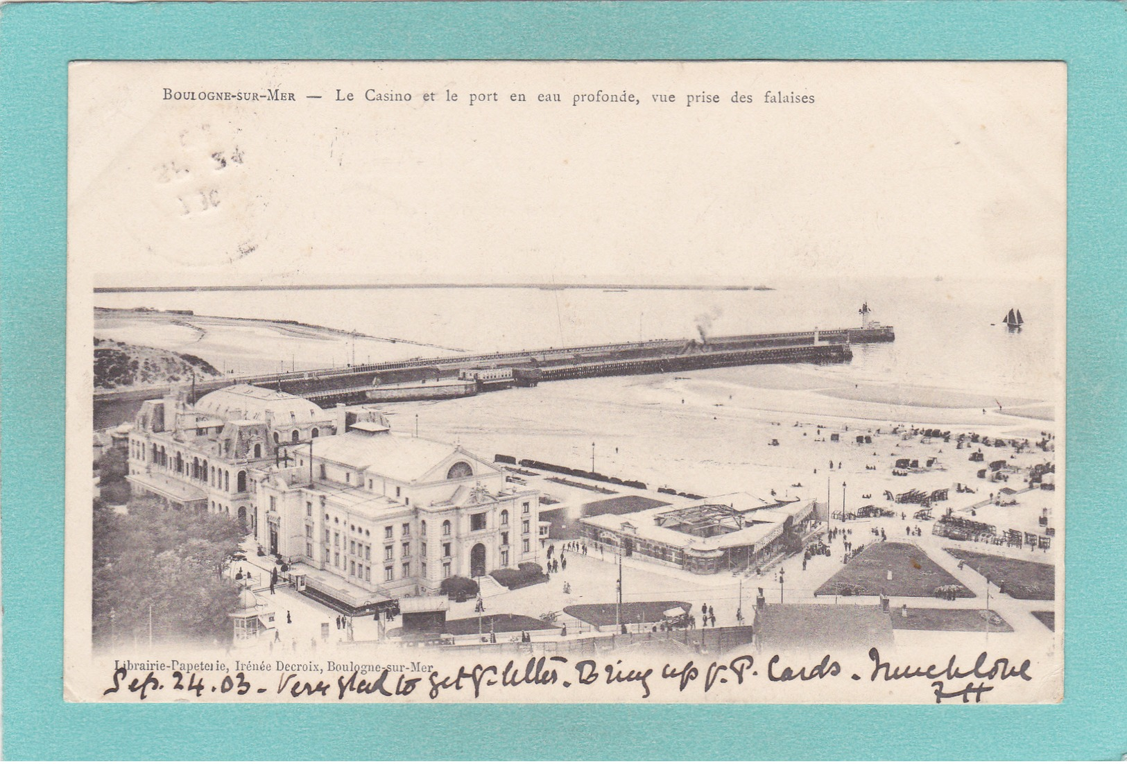 Old Postcard Of Boulogne-sur-Mer, Nord-Pas-de-Calais-Picardie, France,Posted,Y42. - Boulogne Sur Mer